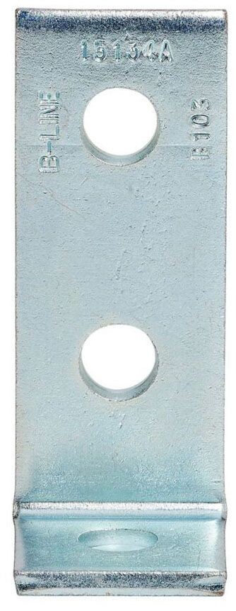 B-Line B104HDG, 4-Hole, Hot Dip Galvanized, Corner 90D Strut Angle Fitting, 1 pc