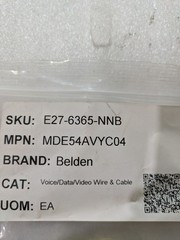 Belden MDE54AVYC04 Cat5e Ethernet Patch Cable Yellow 4ft RJ45 Network Data OEM
