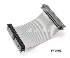 2 inch 34-Pin 2×17-Pin 2.54-Pitch Female 34-Wire IDC Flat Ribbon Cable, FR-3402