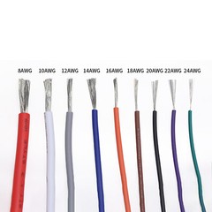 12AWG PVC Electronic Cable Tinned Copper Stranded Wiring 600V High TEMP 105℃