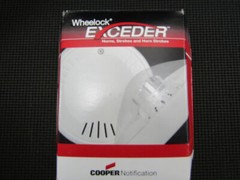 WHEELOCK COOPER NOTIFICATION HSRC 12/24VDC RED CEILING HORN/STROBE – NEW IN BOX