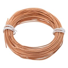 Bare Copper Ground Wire, 18 Gauge 50 Feet Solid Braided Copper Cables
