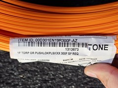 Corning Optical Cable 00D301EN19R300F-AZ 300′ Orange 1F TDRP or Pushlokpls Cable