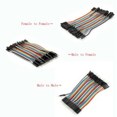 3 IN 1 120pcs 10cm Male To Female Female To Female Male To Male Jumper Cable Dup