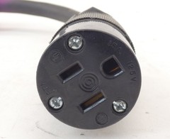 Leviton Male 20A 250V Hubbell Female 15A 125V Adapter Cable Plug