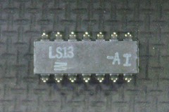 SN74LS13N DIP-14 DUAL GATE/HEX INVERTER Chip NOS