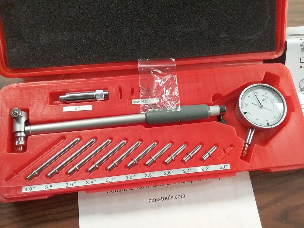 2-6″ x 0.0005″ Dial Bore Gage Set, Engine Cylinder Measuring Part# 714-755-NEW