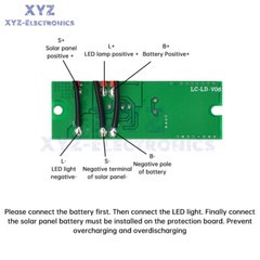 3.2V 3.7V Radar Human Body Sensor Solar Light Circuit Board Street Light Driver