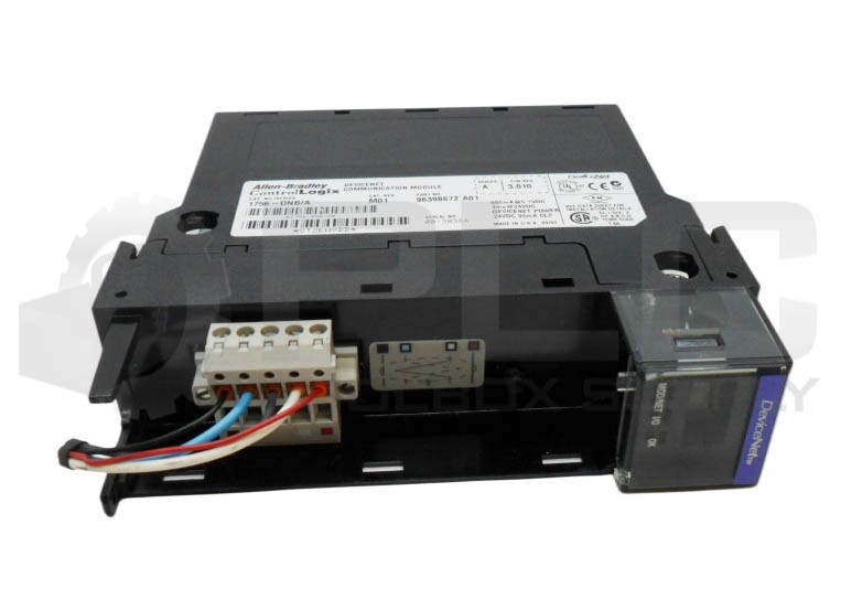 ALLEN BRADLEY 1756-DNB /A DEVICENET COMMUNICATION MODULE 24VDC *READ*