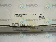 SIEMENS 6GK1543-1AA01 COMMUNICATION PROCESSOR MODULE NSMP