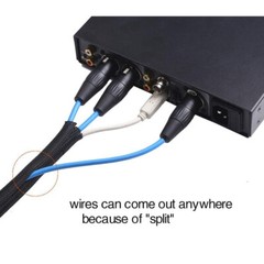 10ft Braided Wire Wrap Cord Protector Nylon Sleeve Storage Pipe Tube Cable Split