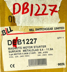 BILL SWITCHGEAR MEM DB1227 Motor Starter