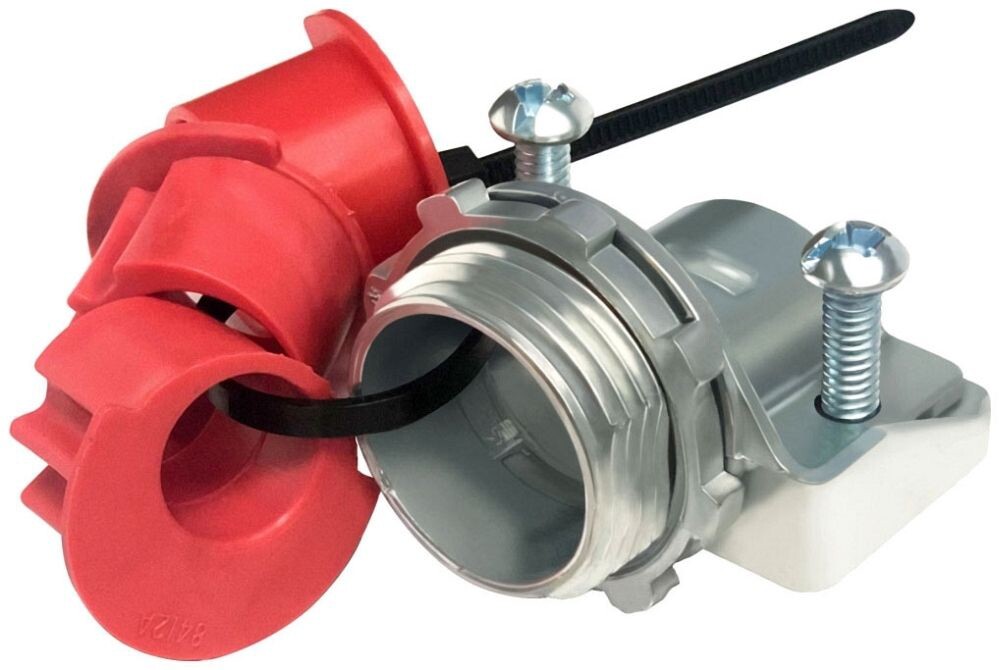 Arlington 8417, 3″ Hub, 2.5 – 3.3″ Cable, Die-Cast, MC Cable Connector, 1 pc