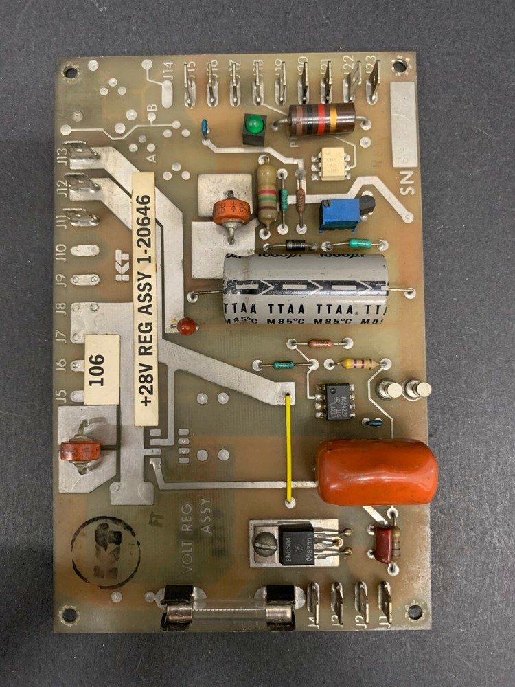 Kearney Trecker SW Reg Assembly +28V 1-20646 PC Board – 30 Day Warranty