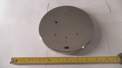 Aluminum cover Nickel plated, 6-9/16″ OD x point 960″ tall