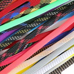 PET Nylon Braided Sleeve Tube 8 mm Width Audio Car Cable Wire Sleeving Sheath