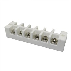 Ceramic Terminal Block High Temp Porcelain 6 Position Electri Size: 6 Position