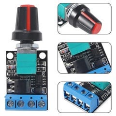 5X DC Motor Speed Controller PWM Adjustable 5V-12V 10A LED Brightness Regulator