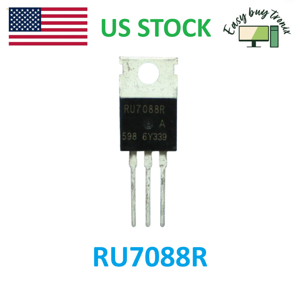2PCS RU7088R TO-220 70V 80A US STOCK WITH TRACKING