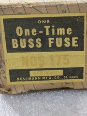 Bussmann N0S 175 600VOLTS ONE TIME BUSS FUSE