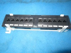 NIB Quest NPP-1012 12 Port Cat 5E Mini Patch Panel + 1 Year Warranty