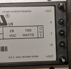 Vicor MI-25L-IW, Isolated DC to DC Converter. 155VDC to 28DC