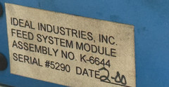 USED Ideal K-6644 Feed System Module