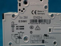 Siemens 5SY43 MCB B20 5SY4320-6 Circuit Breaker New Open Box