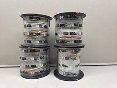 (1) NEW Southwire 100 ft. 14 Gauge White Solid Copper THHN Wire