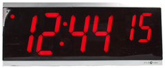 Pyramid DIG46 TimeTrax Sync PoE LED Wall Clock Red 4″ 6-Digit | SED4R6LDRS