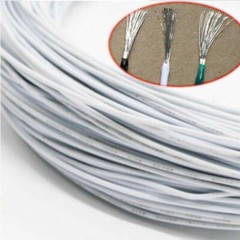 White Equipment Wire DIY Electrical Wire Flexible Cable UL1015 8/10/12~24AWG
