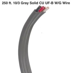 ⚡️QUIK SHIP⚡️SOUTHWIRE 10/3 UF-B Underground Cable 250-FT COPPER Solid CONDUCTOR