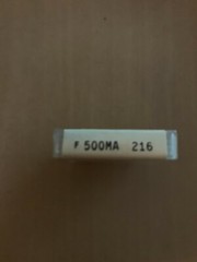 box of 5 fuses F 500 mA 250V 5×20