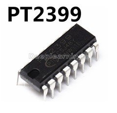 5 PCS PT2399 DIP-16 Audio digital reverb processing circuit chip top