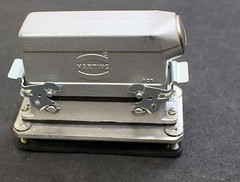 Harting 1pc 24 Pin Connector Complete HS12 24 Pin 16A Male+Female