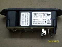 (2) NEW Corcom 6VM2 Power Entry Module 6A, 120/250VAC CCM1002-ND