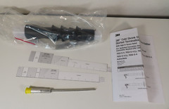 3M 7652-S-4-1/0 Cold Shrink QT-III Termination Kit, CN & JCN Cable, 5-25/28 Kv