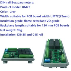 New DC 12V 24V 8DI 8DO RS485 Modbus RTU Relay Module Switch Control Board