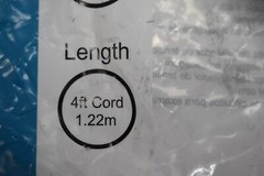 Pro Elec 140-1521 Electric Range Power Cord 125/250V 50A 4 ft 8/1 Gauge 3