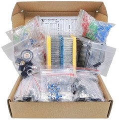 1900-Piece Mega Electronic Component Kit: Resistors, LEDs, Transistors & More