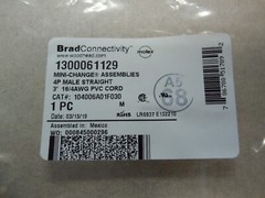 WOODHEAD 104006A01F030 1300061129 4P MALE/MICRO PIGTAIL CORD