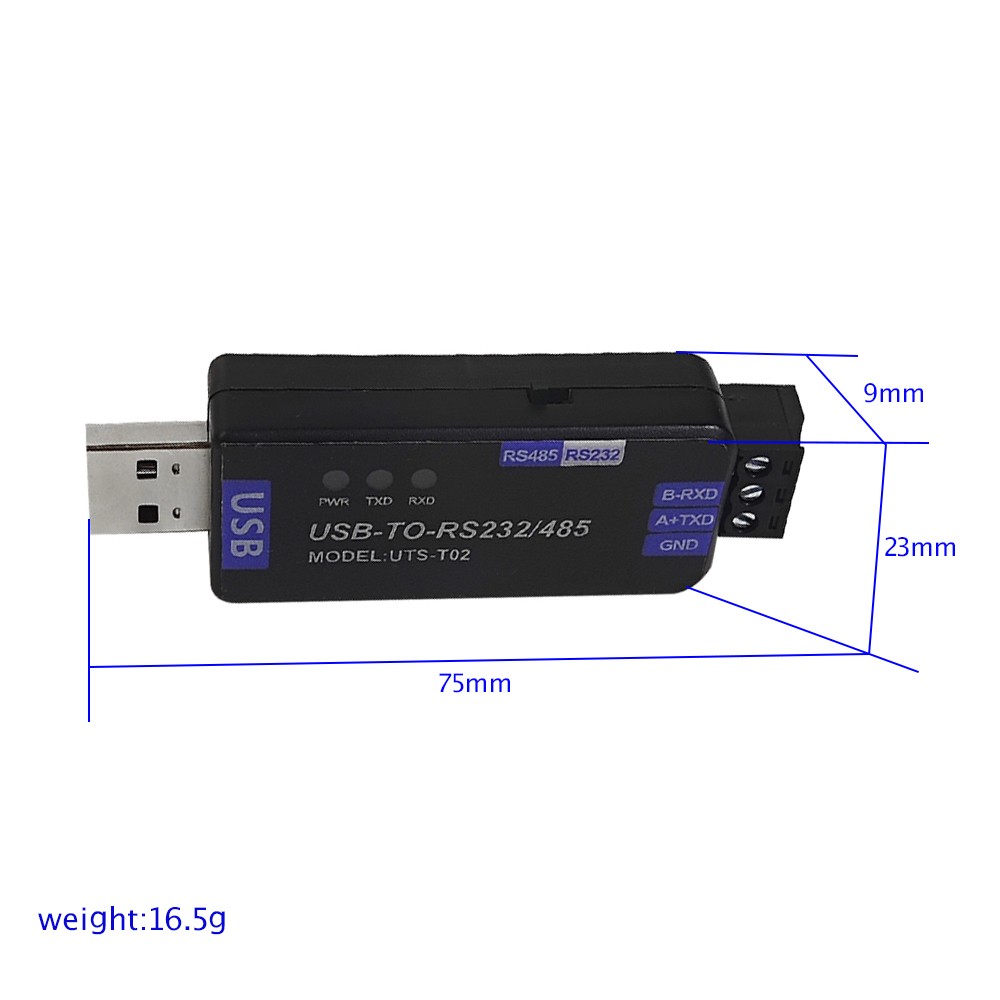 Communication Module USB to RS485/RS232 Bidirectional Half Duplex Serial Port