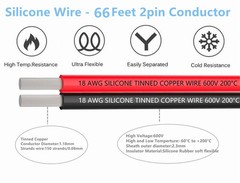 Flexible and Corrosion Resistant 30ft 18 AWG Silicone Wire for RC Models & More
