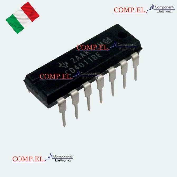 2 Pieces CD4011BE CMOS Quad 2-Input NAND Gate DIP-14 Original Texas