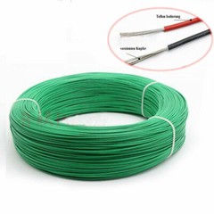 16~28AWG Insulation Electrical Wire Flexible Cable PTFE Green HIGH TEMP
