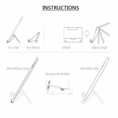 2-Pack For Universal Foldable Cell Phone Tablet Desk Stand Holder Mount Cradle