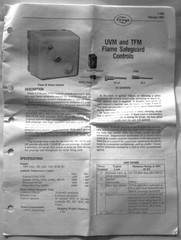 FIREYE INC. UVM2 NOS FLAME SAFEGUARD CONTROL M-SERIES CHASSIS ULTRA VIOLET RECYC