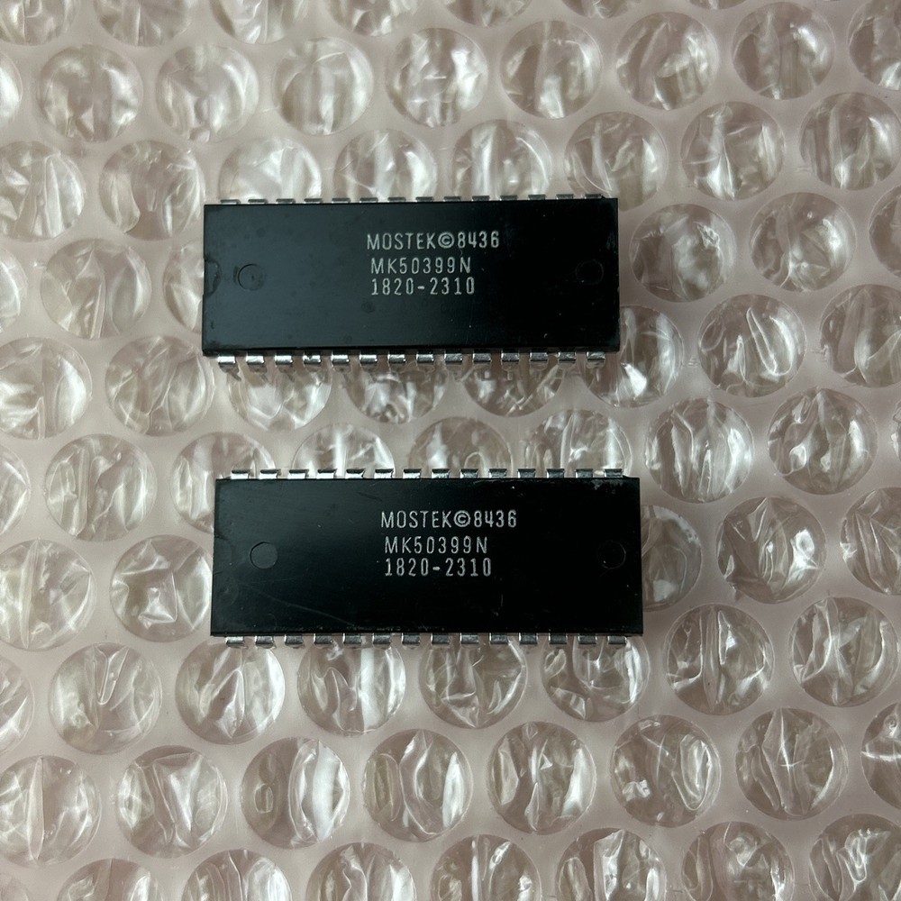 LOT of (2) MOSTEK MK50399N DIP-28 SIX DECADE COUNTER / DISPLAY DECODER