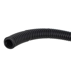 3 M 7 x 10 mm Plastic Flexible Corrugated Conduit Tube for Garden,Office Black