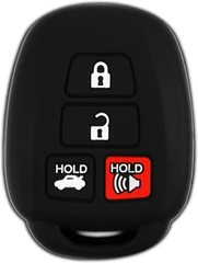 Silicone Key Fob Cover Replacement for 2012-2014 Camry Corolla Tacoma 4-1-Pack
